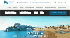 Desktop Screenshot of granhotelpeniscola.com